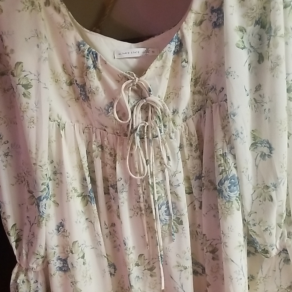 Altar'd State Floral Ruffled Dress - Picture 12 of 15